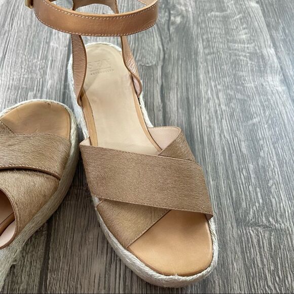 Revolve Seychelles Calf Hair Espadrilles Platform Sandals - Picture 9 of 11